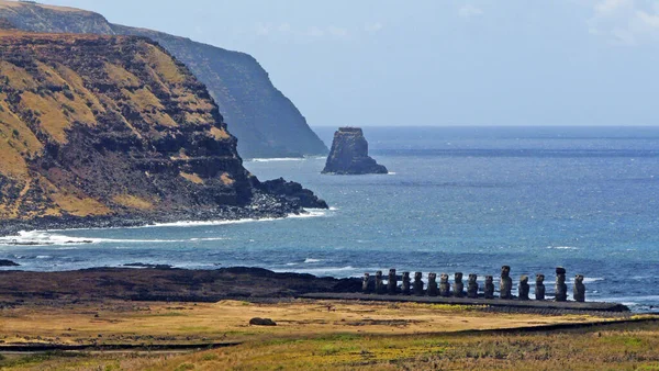 Moais Easter Island Rapa Nui — 图库照片