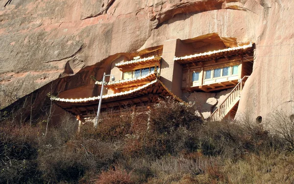 Mati Hanging Monastery Zhangye China — Fotografia de Stock