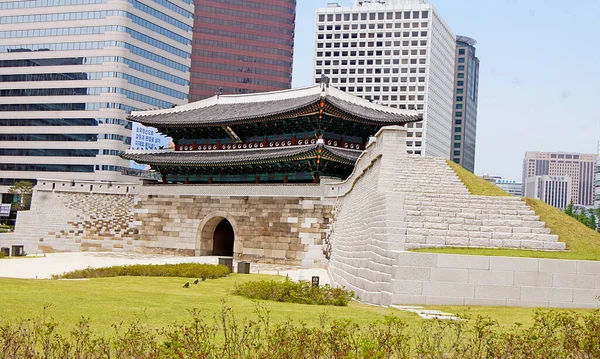 Άποψη Του Τείχους Σεούλ Νότια Κορέα — Φωτογραφία Αρχείου