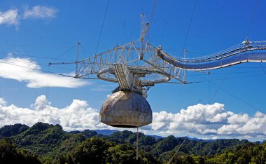 View of the Arecibo Observatory - Puerto Rico clipart