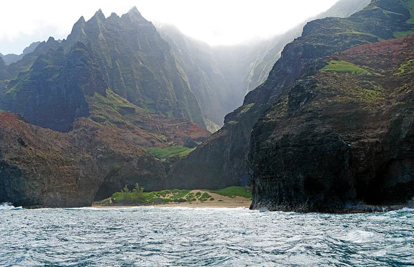 Берег Фалали Остров Кавайи Гавайи Сша — стоковое фото