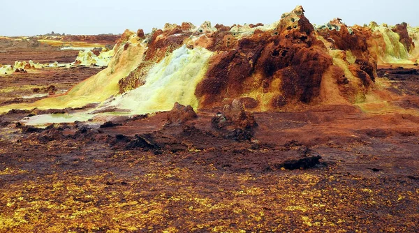 Landskap Danakil Depression Azarregionen Etiopien — Stockfoto
