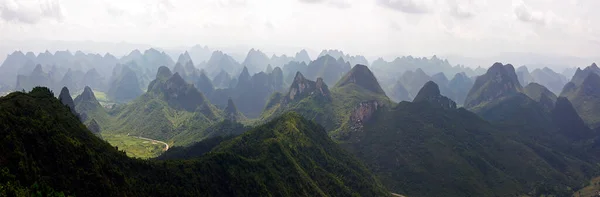 Landschap Van Het Yao Gebergte Van Guilin China — Stockfoto