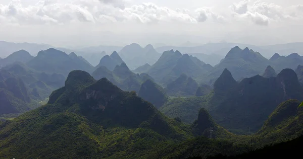 Paysage Des Montagnes Yao Guilin Chine — Photo