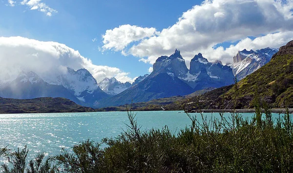 Landschap Van Cuernos Del Paine Patagonië Chili — Stockfoto