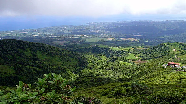 Paisagem Monte Pel Ilha Martinica França — Fotografia de Stock