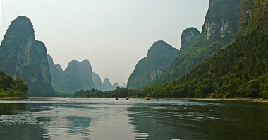Karst manzarası, Li Nehri, Guilin Yangshuo - Çin