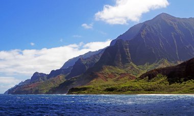 Kauai Adası 'ndaki Na Pali Sahili - ABD