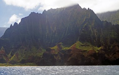 Kauai Adası 'ndaki Na Pali Sahili - ABD
