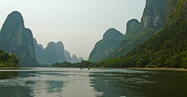 Karst Paisagem Rio Guilin Yangshuo China — Fotografia de Stock