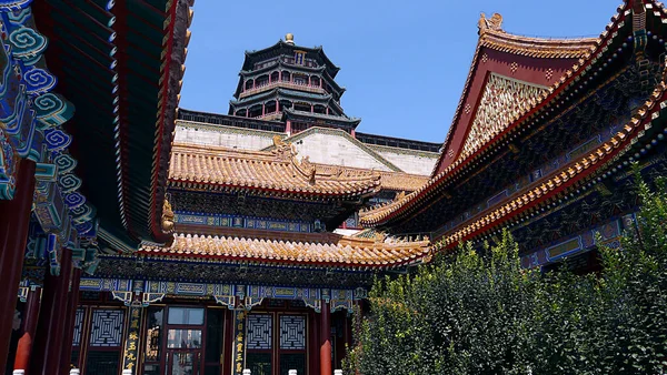 Pekin Yaz Sarayı Çin Manzarası — Stok fotoğraf