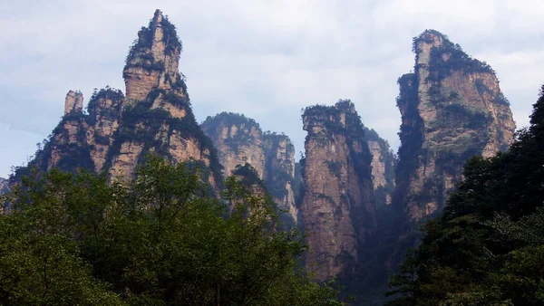 Zhangjiajie National Forest Park Yuangjiajie Tianzishan Hunan Cina — Foto Stock