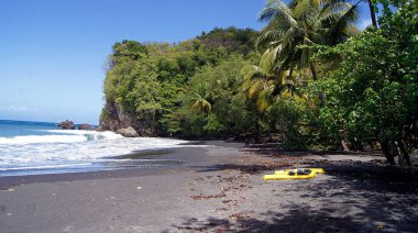 Anse Ceron beach, Martinique Island - France clipart