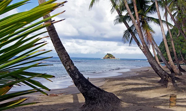 Panorámica Playa Batibou Isla Dominica — Foto de Stock