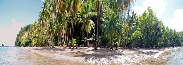 Panorámica Playa Batibou Isla Dominica — Foto de Stock