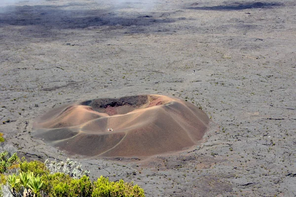 Vulcão Piton Fournaise Ilha Reunião França — Fotografia de Stock