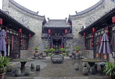 Shanxi, Çin 'deki Pingyao manzarası