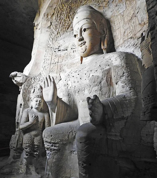Yungang Grottoes Κοντά Στο Datong Κίνα — Φωτογραφία Αρχείου