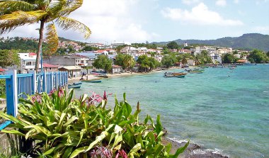 View of Ste-Luce, Martinique Island - France clipart