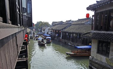 Suzhou, Zhouzhuang Jiangsu Kanalı - Çin