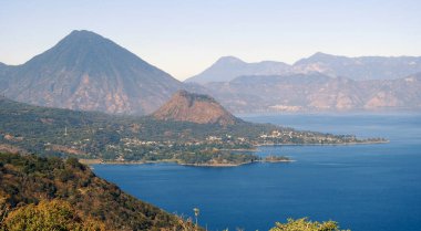 Toliman volcano, Lake Atitlan - Guatemala clipart