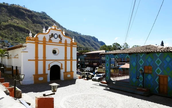Kirche Santa Catarina Palopo Atitlan See Guatemala — Stockfoto