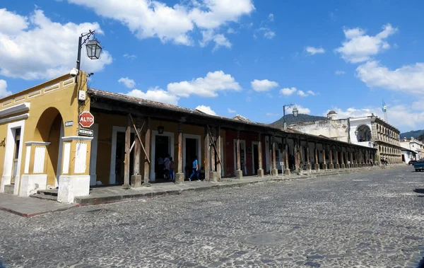 Casas Coloniales Ciudad Antigua Guatemala — Foto de Stock