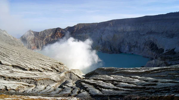 Vulcano Kawah Ijen Isola Java Indonesia — Foto Stock