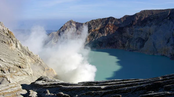 Kawah Ijen Vulkán Jáva Sziget Indonézia — Stock Fotó