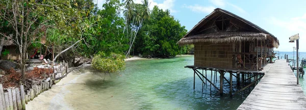Stelzenhaus Insel Waigeo Raja Ampat Südwest Papua Indonesien — Stockfoto