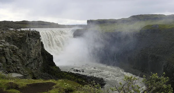 Wodospad Dettifoss Park Narodowy Kuls Rglj Fur Islandia — Zdjęcie stockowe