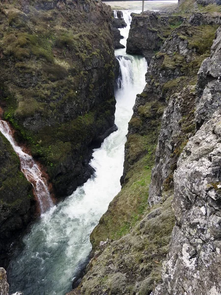 Kuls Llum River Kuls Rglj Fur Canyon Islandia — Stok Foto