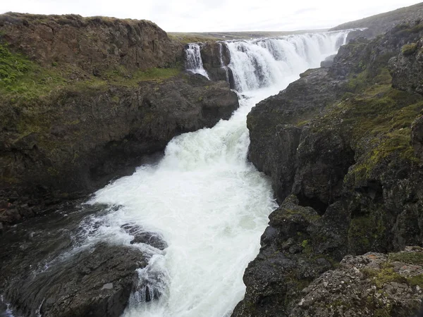 Жюль Люм Річка Жюль Рильський Хутро Каньйон Ісландія — стокове фото
