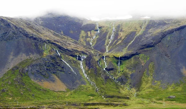 Krajobraz Półwyspu Snaefelines Bjarnarfoss Islandia — Zdjęcie stockowe