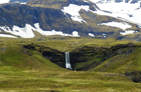 Καταρράκτης Στη Χερσόνησο Snaefelines Bjarnarfoss Ισλανδία — Φωτογραφία Αρχείου