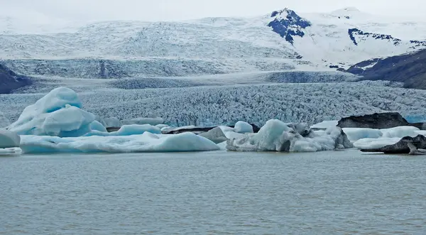 Fjalls Lago Glacial Parque Nacional Vatnaj Kull Islandia — Foto de Stock