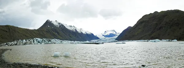 Льодовик Хайнаберґаш Національний Парк Вацлав Ісландія — стокове фото