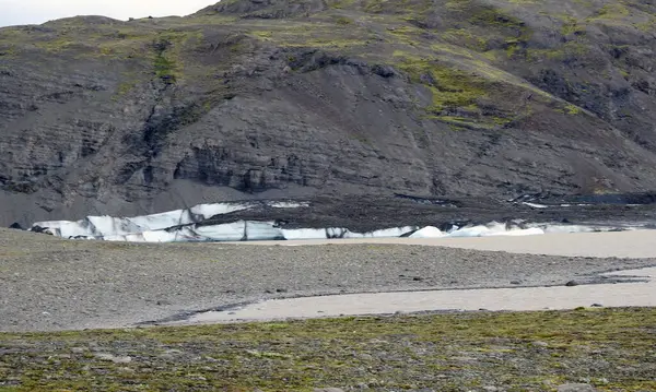 Льодовик Хайнаберґаш Національний Парк Вацлав Ісландія — стокове фото