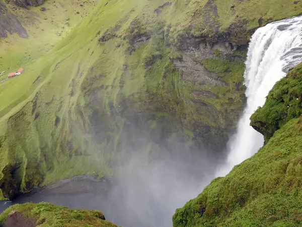 Gafoss Waterfall Gar Landmannalaugar Islanda — Foto Stock