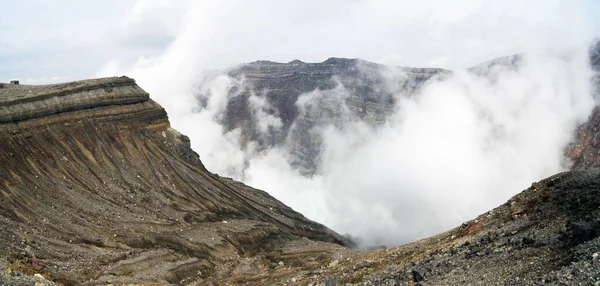 Wulkan Aso San Krater Naka Dale Wyspa Kyushu Japonia — Zdjęcie stockowe