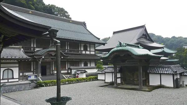 Tempio Kench Kamakura Isola Honshu Giappone — Foto Stock