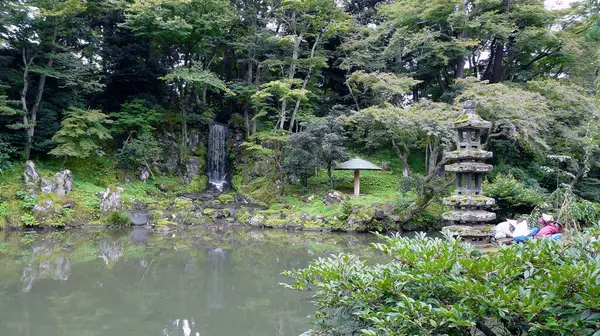 Kenrokuen Gardens Kanazawa Ishikawa Honshu Sziget Japán — Stock Fotó