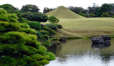 Suizenji Jojuen Bahçesi, Kumamoto, Honshu Adası - Japonya