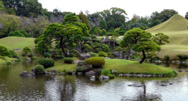 Suizenji Jojuen Bahçesi, Kumamoto, Honshu Adası - Japonya