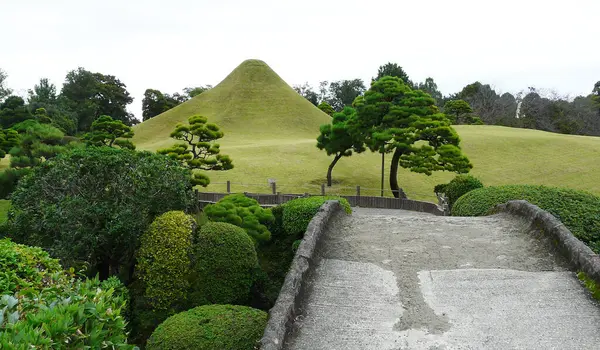 Jardín Suizenji Jojuen Kumamoto Isla Honshu Japón — Foto de Stock