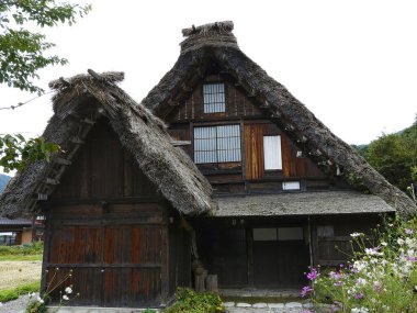 Gthe-Zukuri tarzı evler, Shirakawago Ogimachi, Honshu Adası - Japonya