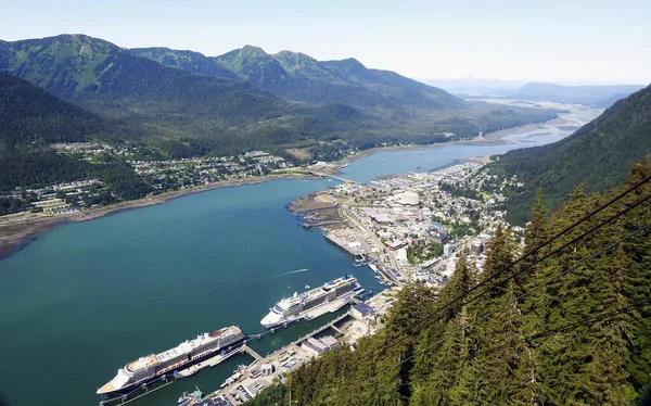 Mount Roberts, Alaska 'dan Juneau Manzarası