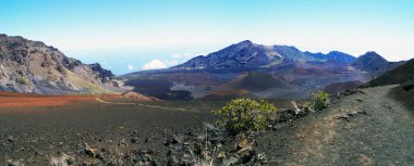 Haleakala Volkanı 'nın manzarası, Maui Adası, Hawaii - ABD