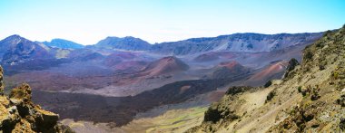 Haleakala Volkanı 'nın manzarası, Maui Adası, Hawaii - ABD