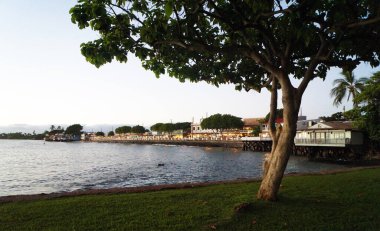 Lahaina 'da gün batımı, Maui Adası, Hawaii - ABD